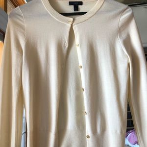 Cream color JCrew cardigan